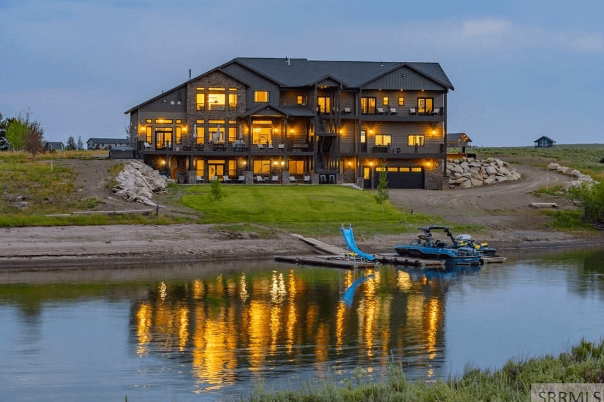 Lakefront Idaho Home With 11 Bedrooms And Movie Theater